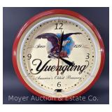 Yuengling Advertising Neon Clock, 19'w