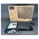 Insignia 19' TV, Appears New in Box, Model NS-19D310NA19, with Sony DVD Player and Antenna