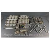 Over 75 Pieces of S Gauge Track Including 4 Switches and 2 Cross Track