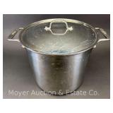 All-Clad Stainless Stock Pot, with Lid, 12'w x 10'h