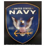 Reproduction United States Navy Tin Sign, 20'x24'