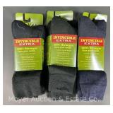 (9) New Pairs of Orvis Invincible Extra Socks, Size Large
