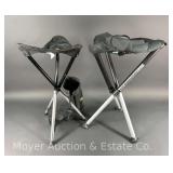 (2) Folding Camp Stools