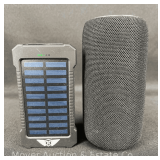 Monster Superstar Portable Speaker with Stealth Angel Solar Power Bank, Both Work
