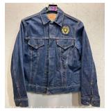Vintage Levi's Denim Jacket, with Kent State patch, Size 42
