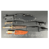 (6) Fixed Blade Knives, 7'-19' Long