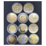 (11) President Donald Trump Collectible Coins/Medals