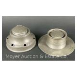 (2) Industrial Style Inkwells, with Inserts, 2'-2.5'h