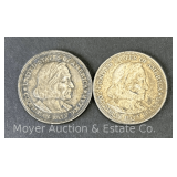 1892 and 1893 Colombian Exposition Half Dollars
