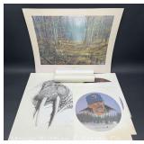 Group of 9 Wildlife & Sportsman Prints, Most Signed & Numbered, All Unframed 13'x16' - 22'x27'