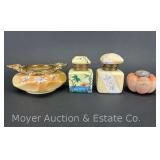 C.F. Monroe Company Nakara Dresser Dish, 5'w, with 2 China Inkwells