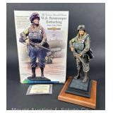 The Collectors Showcase US Paratrooper Embarking, 1/6th Scale, Limited Edition: 500, 13” Tall