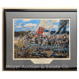 Civil War Lithograph Print: 'The Embrace' by Jeremy Scott, Signed/Numbered 39/450, Framed 29.5'x37'