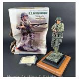 The Collectors Showcase US Army Ranger, 1/6th Scale, Limited Edition: 500, with Original Box, 11.5” Tall