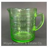 Vintage Green Kelloggs 1-Cup Glass Measuring Cup