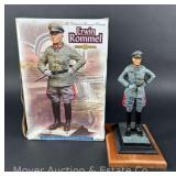 The Collectors Showcase Erwin Rommel, 1/6th Scale, Limited Edition: 500, with Original Box, 12.5” Tall