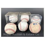 (6) Asst. Autographed Baseballs