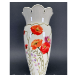 Lenox 'Poppies on Pink’ Vase, 10'h