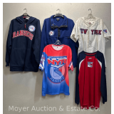 (2) New York Rangers Jerseys Style Shirts, (2) Sweatshirts and Other Rangers Shirt, XL-3XL