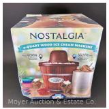 New Nostalgia 4qt. Ice Cream Machine, Sealed in Original Box