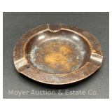 Roycroft Copper Ashtray, Marked on Bottom, 4' Wide
