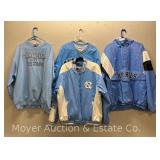 Group of Carolina Tar Heels Jackets and Sweatshirts, Sizes L-XL