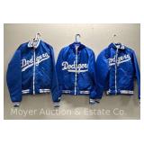 (3) Vintage Starter LA Dodgers Jackets, Size Medium and XL