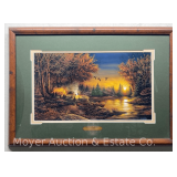 Terry Redlin Print 'Evening Solitude', Framed 18'x26' Overall