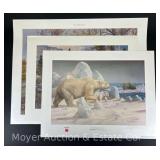 (3) Wildlife Prints, All Signed & Numbered, All Unframed (2) 18.5'x24' & (1) 22.5'x29' (see description for names & titles)