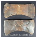 (2) Double Bit Axe Heads