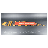 Original 'Remove Before Flight' Canvas Tag and Wood Wing Spar