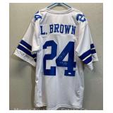 Larry Brown No. 24 Autographed Dallas Cowboys Jersey, with JSA Authentication Card