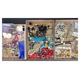 Group of Ladies Costume Jewelry, Necklaces, Rings, Earrings, Etc.