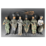(7) Military Action Figures, 12' Long