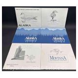 Group of 6 Alaska, Utah, & Montana Waterfowl Stamps with Prints