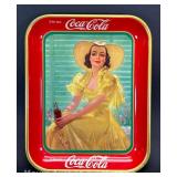 Vintage Coca Cola Tray, Metal, 13'x10.5'