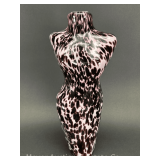 Art Glass Torso Vase, 13.5'h