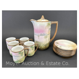 (12) Piece Hand-painted Nippon Tea Set