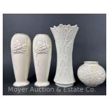 (4) Lenox Vases, 3.5'-8.5'h