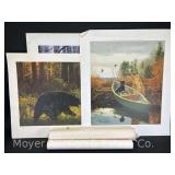 Group of 6 Unframed Wildlife Prints, 19”x21”-29”x24”