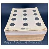Large Group of Paper NRA 50' Rifle Targets, 12'x10.5'
