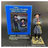 The Collectors Showcase G.A. Custer Statue, Metal and Resin, 1/6th Scale, with Original Box, 11” Tall