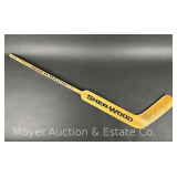 Autographed Sher-Wood Goalie Hockey Stick, Multiple Signatures, 51' Long