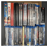 Group of DVDs and BluRay, Historical, Presidents, Dramas, Superheroes, Etc.