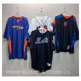 (4) New York Mets Jerseys and Shirts, Size 2XL and 3XL
