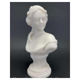 Marble Bust of Woman, 9'h