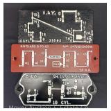(3) Railroad Brake Cylinder Diagram Plaques, 12'-13'w