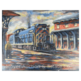 'Egerville' by John Schweikhard Oil on Board, Artist Signed and Dated '04, Unframed 18'x24'