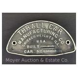 Thrall Car Manufacturing Co. Cast Aluminum Plaque, 6'x11'