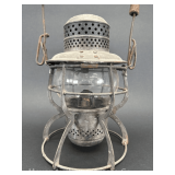 Armspear Manufacturing Co. '1925' P.R.R Railroad Lantern, with Matching P.R.R Clear Globe, 9'h